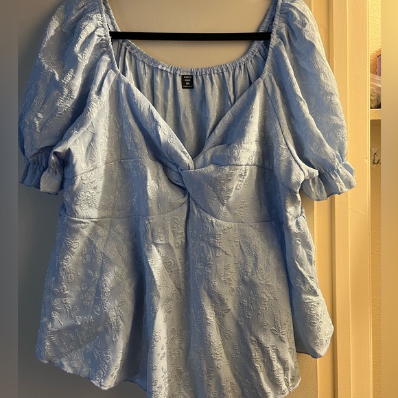 Light Blue SHEIN Top 2xl - Picture 1 of 5